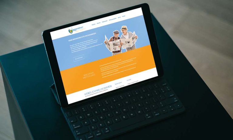 homepage Web design-tablet von Design agentur Bochum