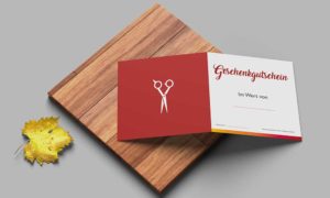 quadratischer gutschein friseur-design-agentur-bochum